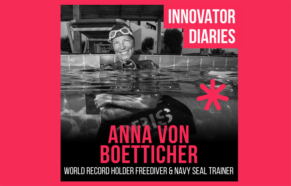 Anna von Boetticher, Navy SEAL, Freediving, Innovator Diaires, podcaste episode, Australian podcast, world record